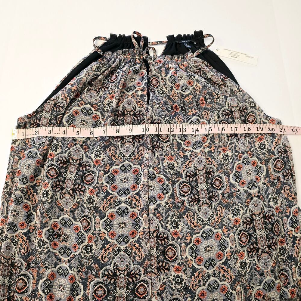 NWT Anthropologie Drew Naomi Tiered Halter Maxi Dress Floral Boho Chiffon Size L - Picture 4 of 8